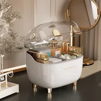 Lipstick Holder Organizer with Lid Clear Acrylic Lipstick Display Stand Container Dustproof Beauty Makeup Organizer for Cosmetic 1