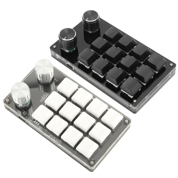 Mechanical Gaming Keypad One Handed Macro Mechanical Keyboard 12 Key Multifunction  Programmable Keypad for Office Gaming 5