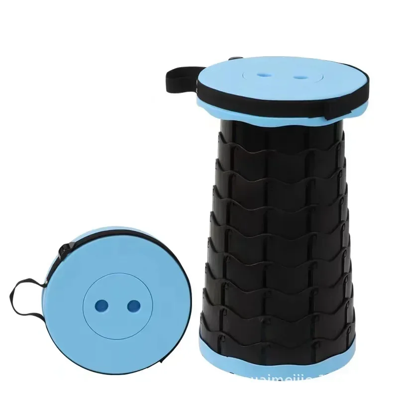 Folding Stool Portable Foldable Retractable Camping Stool for Adults Outdoor Fishing Gardening