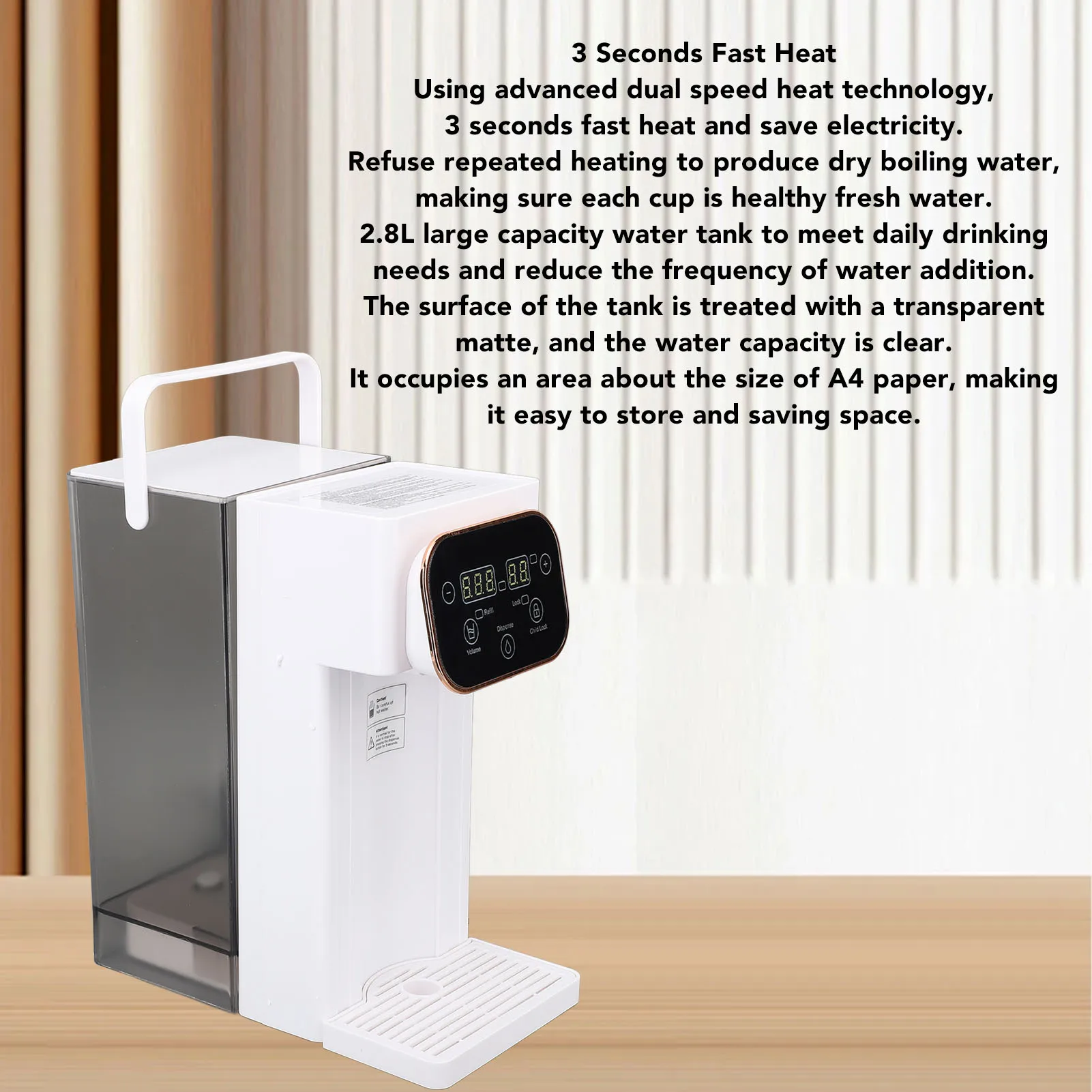 Electric Kettle Cup Boiler Instant Hot Water Dispenser Bottle Drinking Water Thermal Insulation Heating Baby Milk Heater Teapot 5