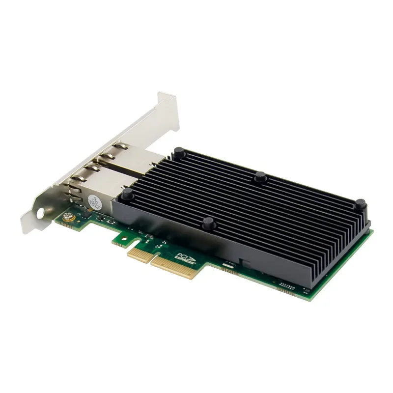 PCIE X4 10GbE RJ45 서버 네트워크 카드, PCI-e 10 기가비트 이더넷 서버 네트워크 어댑터 카드 칩, 인텔 X550 듀얼 포트, 2 포트