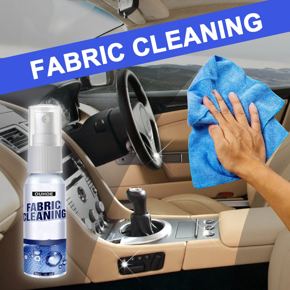 Car Interior Cleaning Agent Ceiling Cleaner Car Cleaning Tools Leather Flannel Woven Fabric Roof Dash Water-free Agent car cleaning agent