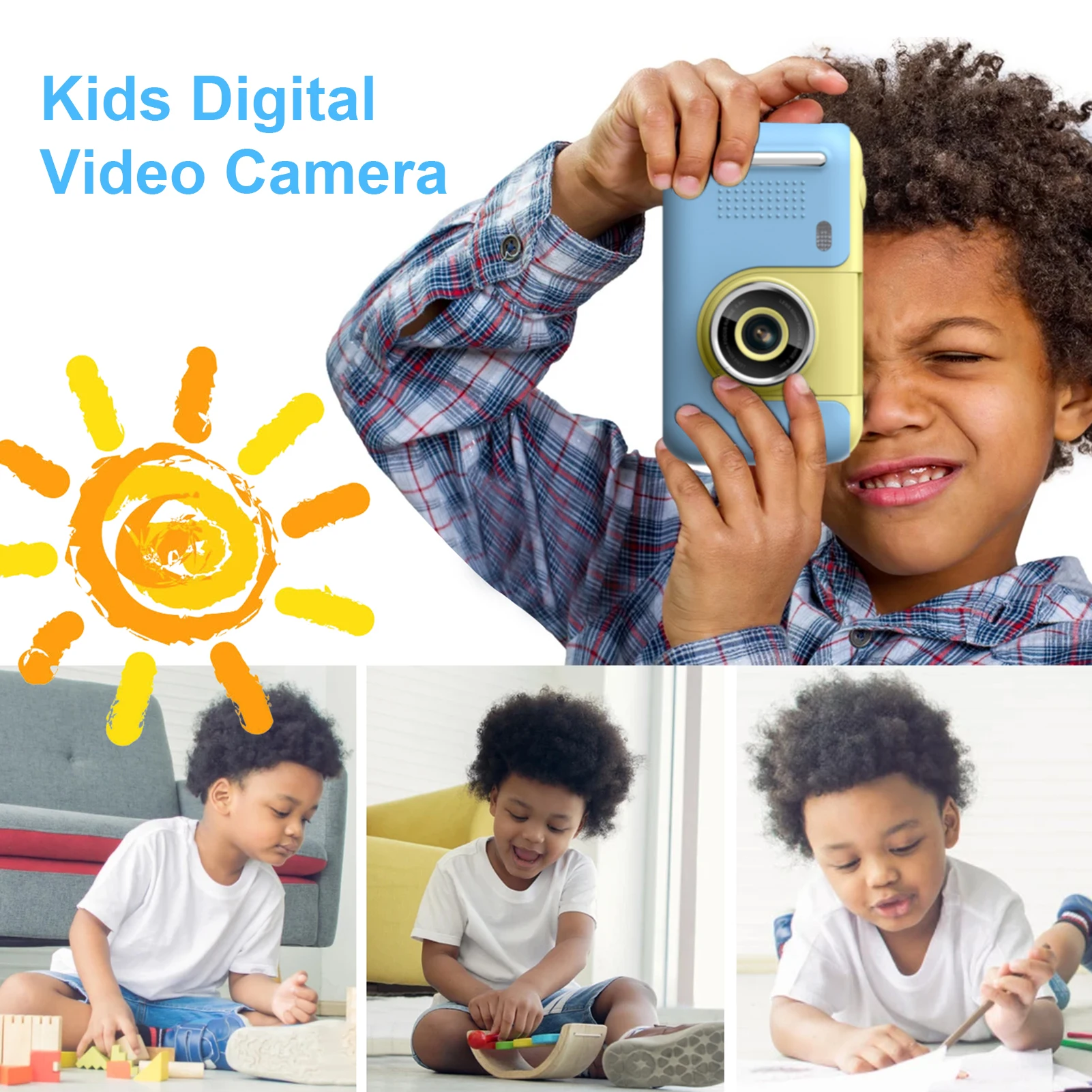 Andoer Kids Digital Camera Mini Video Camera 1080P 40MP with Mini Tripod for Kids Birthday Christmas Gift for Boys Girls digital camera