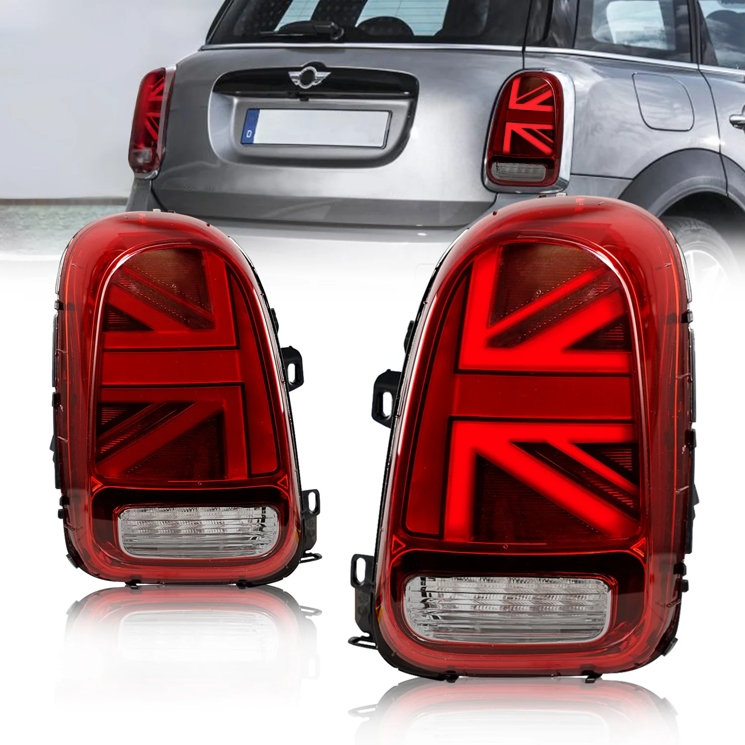 

For BMW Mini Cooper Countryman F60 LED Tail Lights 2016 17 18 19-2022 2023 Rear Brake Reverse Sequential Turn Signals Taillights