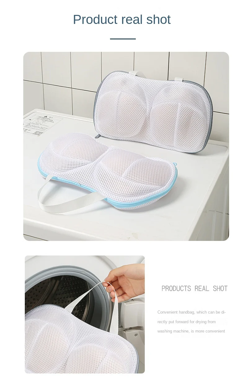 Brassiere Wäschesäcke für Damen, Waschmaschinen, BHs, Waschbeutel, Organizer für schmutzige Unterwäsche, Brassiere-Aufbewahrungsbeutel, feines Netzgewebe – Detail 10