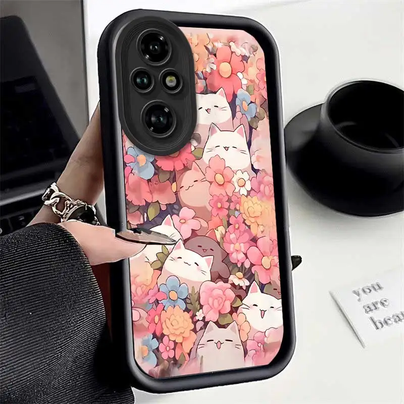 Whimsical Flowers & Cats Sky Eye Ladder Phone Case Cover