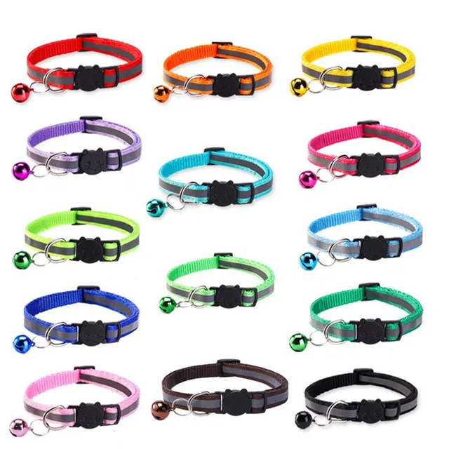Cat Collar with Bell Cats Necklace Kitten Collar Breakaway Collar Anti-strangling Armrests for Cat Necklace Pet Strap MBO02 Cat Collar with Bell Cats Necklace Kitten Collar Breakaway Collar Anti-strangling Armrests for Cat Necklace Pet Strap MBO02