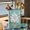 Nordic Art Book Shaped Ceramic Vase Ornaments Living Room Wine Cabinet Desktop Flower Arrangement Container Wedding Decoration 5