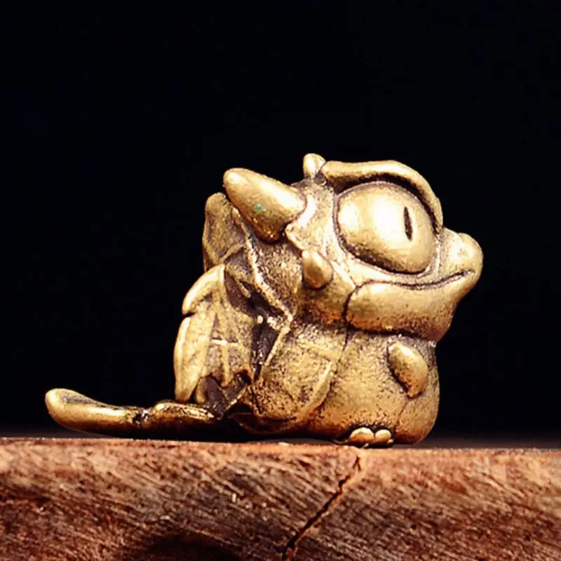 【OD】귀여운 도마뱀 황동 나이프 펜던트 비즈 EDC 아웃도어 파라코드 참 DIY 가방 끈 장식 액세서리