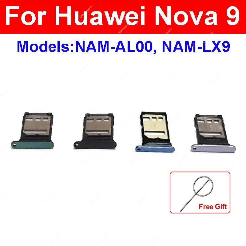 Tiroir SIM/SD Huawei Nova 5 - Violet, Pièce D'origine Neuve