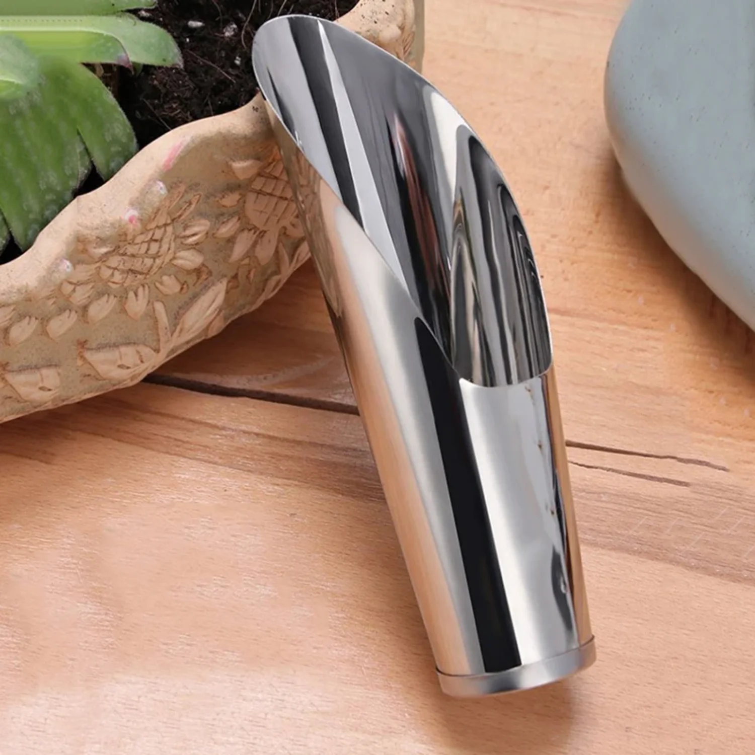1 PC Stainless Steel Bucket Shovel Cultivation Succulent DIY Potted Bonsai Plant Helper Dig Soil Household Garden Tools 5