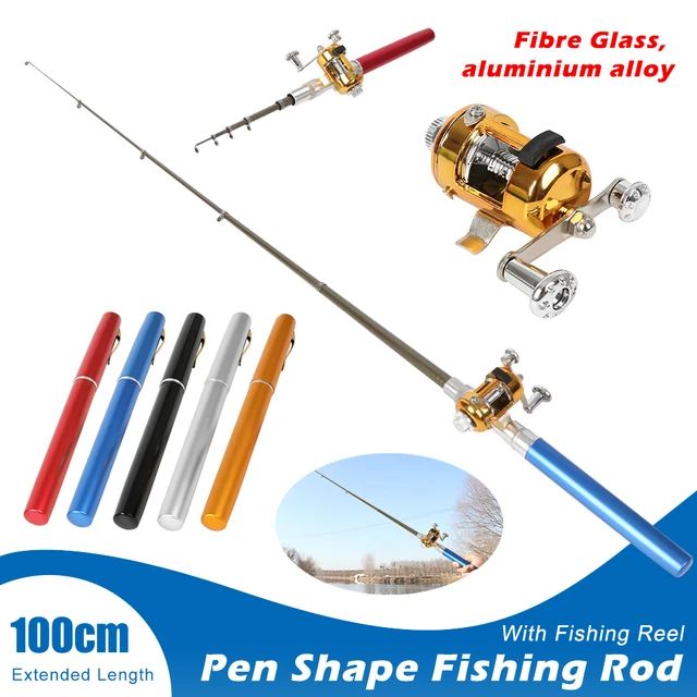 Outdoor Portable Mini Pen Fishing Rod Telescopic Pocket Pen Fishing Rod  Mini Fishing Pole Fishing Accessories - AliExpress
