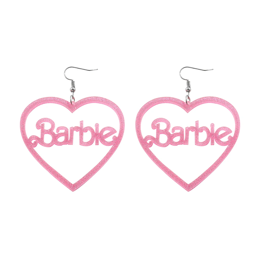 أقراط أكريليك مجوفة للنساء ، أقراط بوب لطيفة ، لهب...