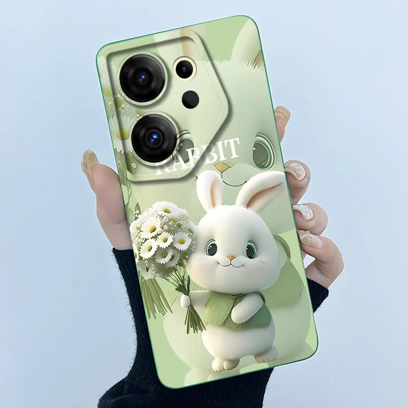 Cute Panda & Cats Silicone Soft Back Cover - Slim Anti-Scratch Protective Case