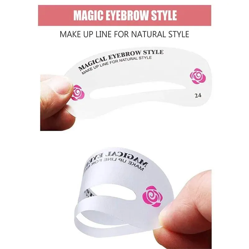 Eyebrow Shaver Novice Eyebrow Shaver 24 Sets of Eyebrow Card Accessory Make-up Tool Shape Template