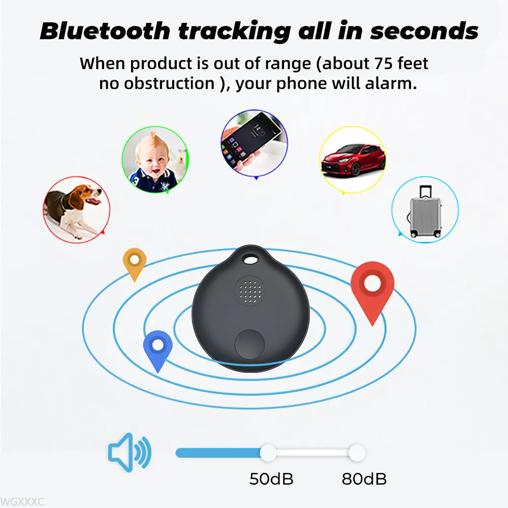 Tuya Bluetooth Compatible Anti loss Mini Alarm Intelligent GPS Tracker Home APP To Find The Location
