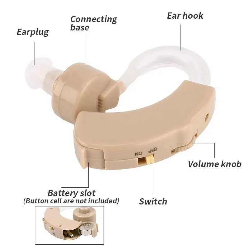 Hearing Aid Noise Canceling Compact Wireless Sound Amplifier for The Elderly
