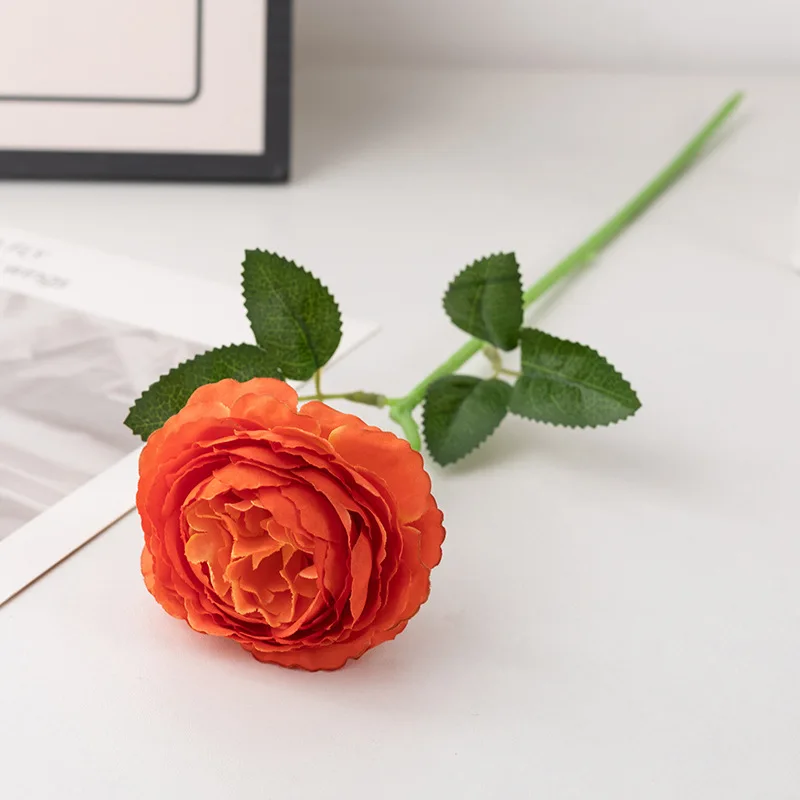 48 cm Real Touch Pfingstrose Künstliche Blumen Zweige Rose Dekor Für Zuhause Vase Hochzeit Weihnachten Valentinstag Geschenk Gefälschte Blume – Detail 17