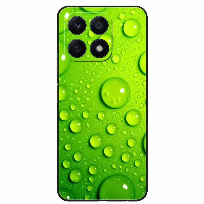 Cool Black Soft TPU Phone Case with Wolf and Lion Design - Durable Back Cover