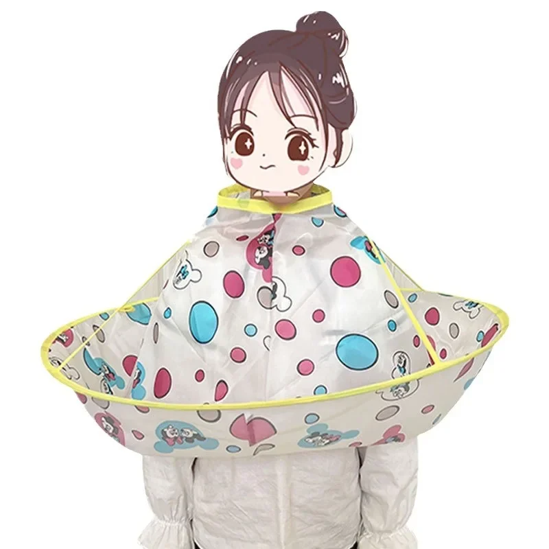 Manufacturer's Supply Perspective Haircut Cape Children's Hairdressing Cape Wrapping Foldable Children's Haircut Bib
