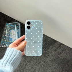 Korean Style Translucent Light Blue Star Shockproof Phone Case - iPhone 18 Pro Max (SKY BLUE)