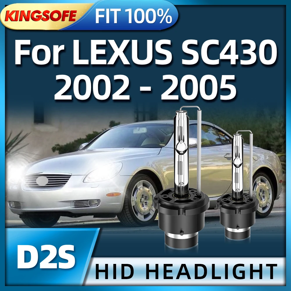 

Roadsun 2PCS Car D2S HID Bulb Xenon Headlight 6000K Headlamp Light 35W For LEXUS SC430 2002 2003 2004 2005