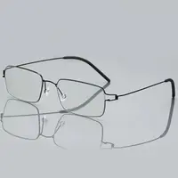 Lunettes de lecture anti-lumière bleue pour hommes, lunettes de lecture d'affaires, cadre en alliage de titane, hypermétropie masculine, presbytie, lunettes pour délinquants 1