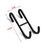 Stainless Steel Over Glass Door Shower Door Back Shower Towel Rack S-Shape Bathroom Bathrobe Hanger Holder Hooks 5