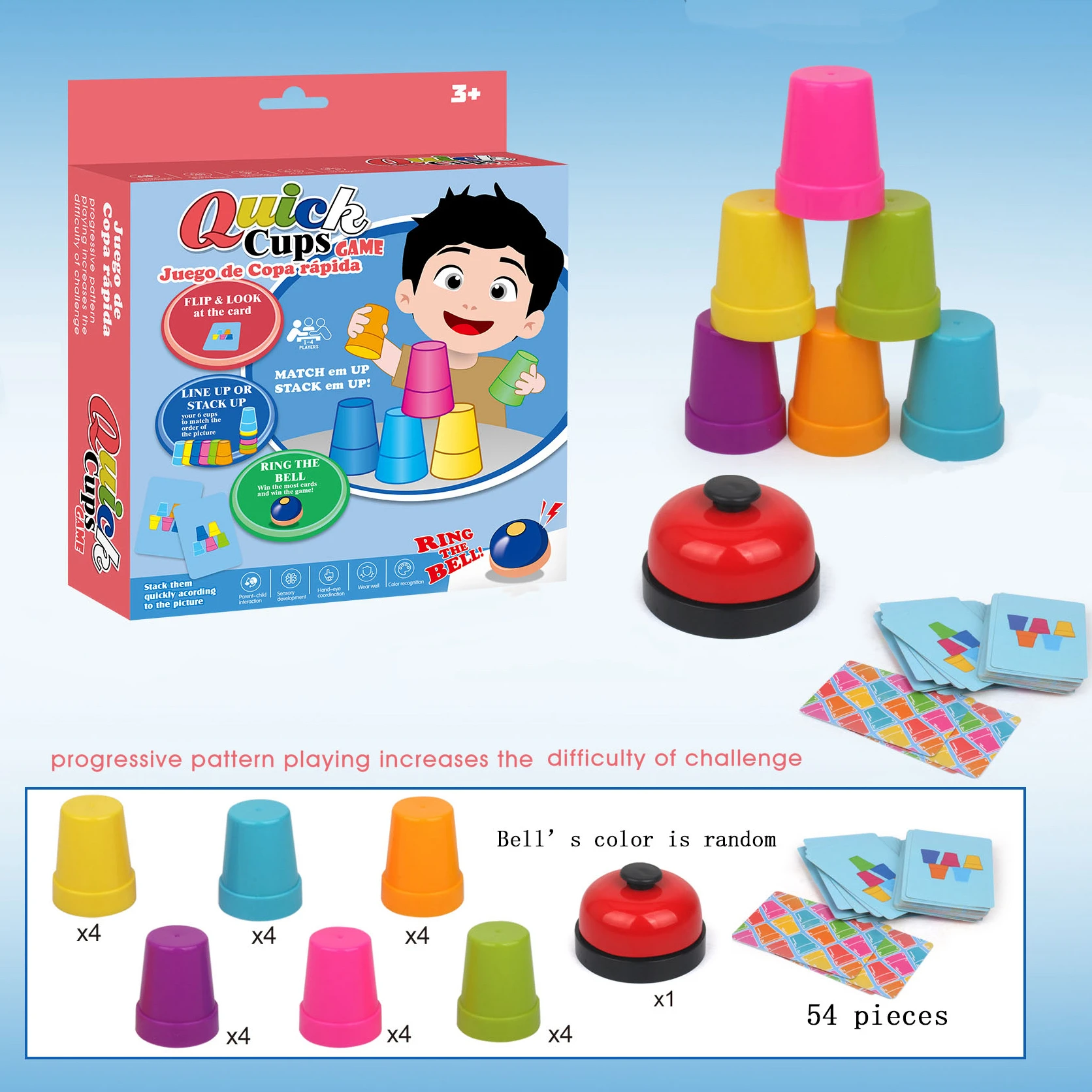 Kids Speed Stacking Cup Game Set 6
