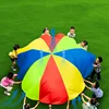 2M/6M Diameter Kids Outdoor Teamwork Game Prop Rainbow Parachute Toys Jump Bag Bounce Play Mat School Activity Puzzle Game 6