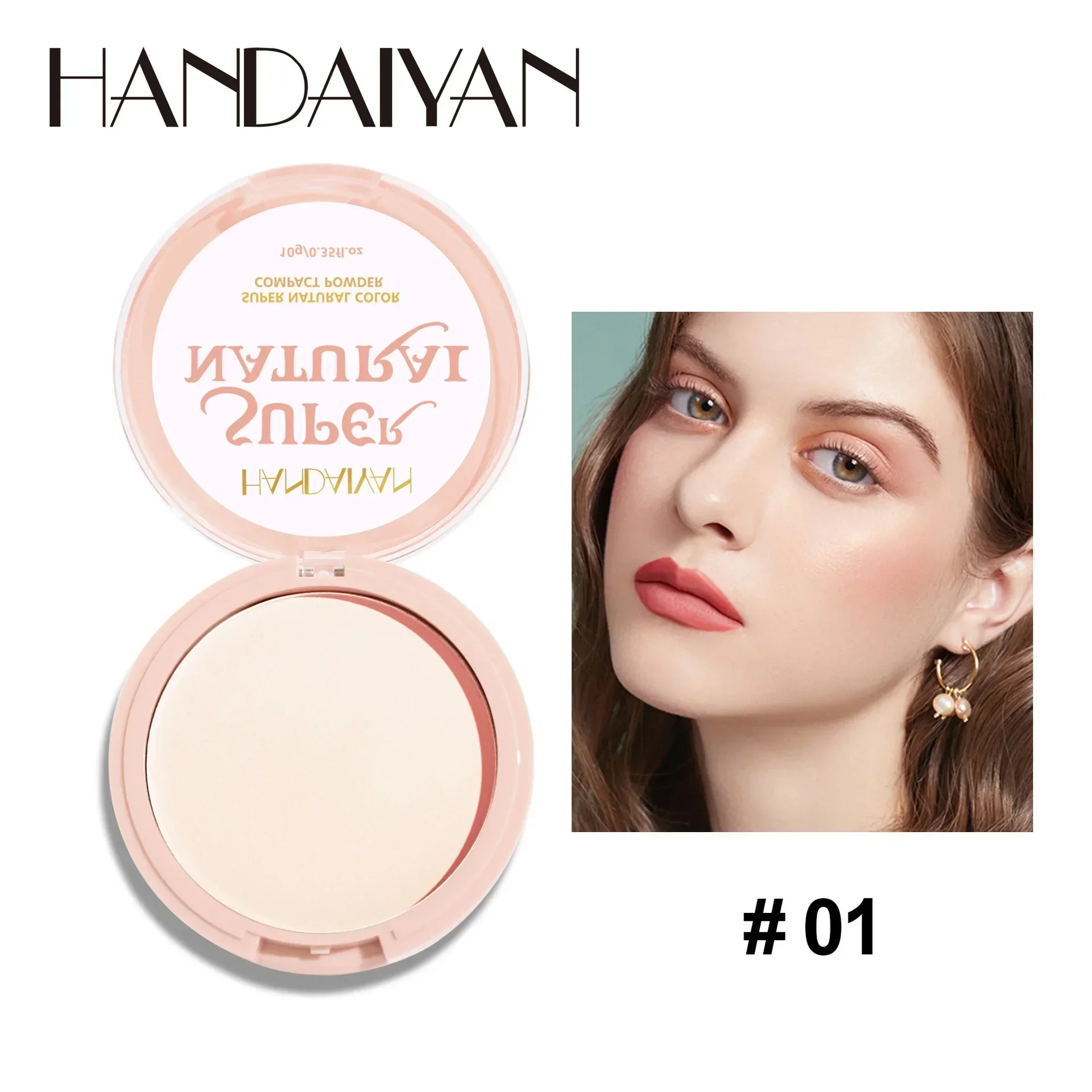 Pressed Powder Foundation 8 Colors Loose Powder Oil Control Waterproof Mineral Face Long Lasting Makeup
