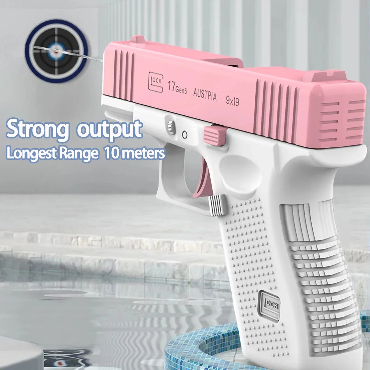 Water Guns Water Toy Launcher Glock Pistol Children Portable Water Gun Summer Shooting Game Outdoor Beach Toy For Adult Children