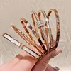 Titanium Steel Rose Gold Color Bangles for Women Girls Trend Waterproof Jewelry Luxury Sparkling Zircon Bracelet Bangle 2