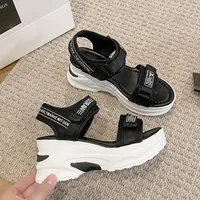 Women Sport Sandal Summer New Fashion Slope Heel Elevated Platform Shoes Girls Outdoor Leisure High Heeled Fish Mouth Sandals - Image 5