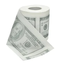 

New Hundred Dollar Bill Toilet Paper Novelty Fun $100 TP Money Roll Gag Gift