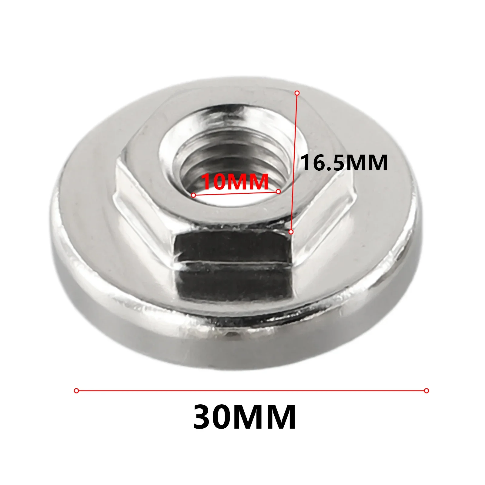 

Fit For 100 Type Angle Grinder Angle Grinder Nuts 100 Type Workshop Equipment Anti-rust 30mm Silver High Quality