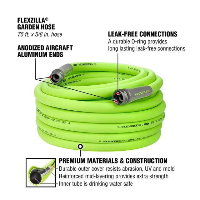 Flexzilla® Garden Hose, 5/8 x 75' Garden Hose Garden Watering