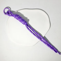 Vibrant Nylon Woven Rope Charms for Keychain and Bag Pendant Accessories (Purple)