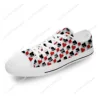 Playing Card Poker Popular Cool White Cloth Fashion 3D Print Low Top Canvas Shoes Men Women Lightweight Breathable Sneakers 2