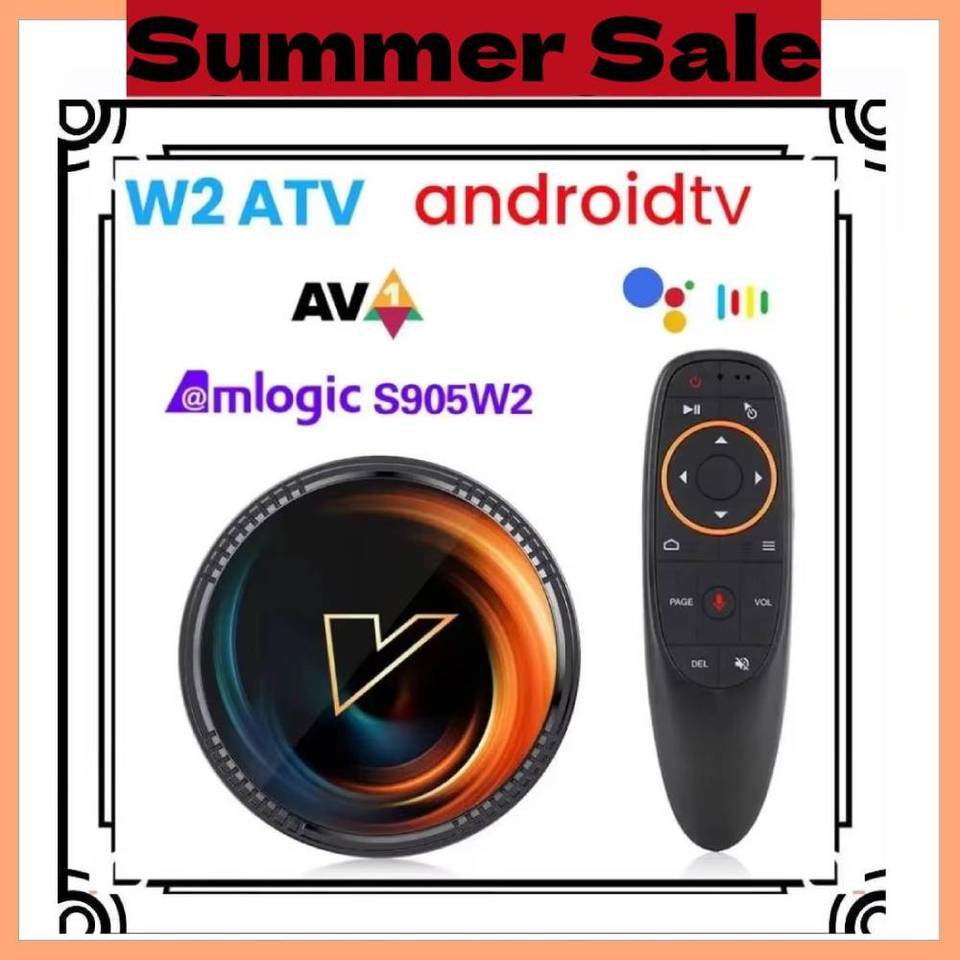 VONTAR W2 ATV androidtv 11.0 Smart TV Box Amlogic S905W2 Google Voice Input 8K Video 4K 60fps AV1 Dual Wifi BT4.0 Media Player