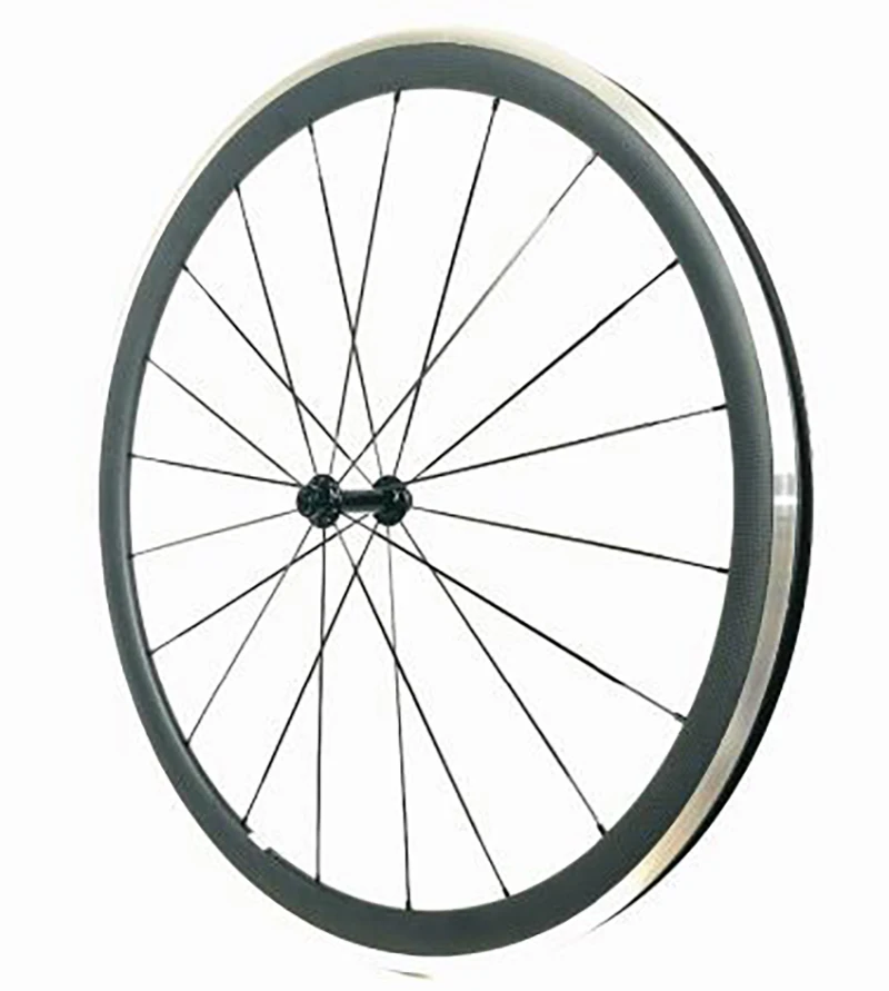 

700C Carbon Clincher Road Bike Wheels 38mm Alloy Brake Surface R13 Hub Width 23mm Clincher Carbon Road Bike Wheelset