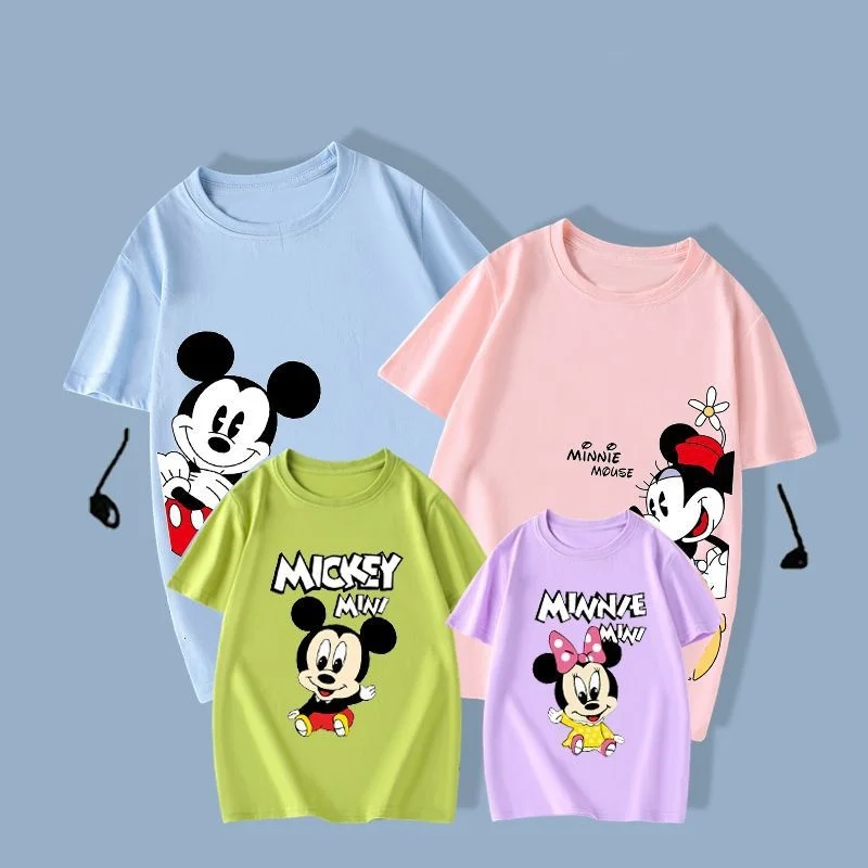 Summer New Parent-child Outfit Family Of Three And Four Pure Cotton Cartoon Short Sleeved Round Neck T-shirt 4