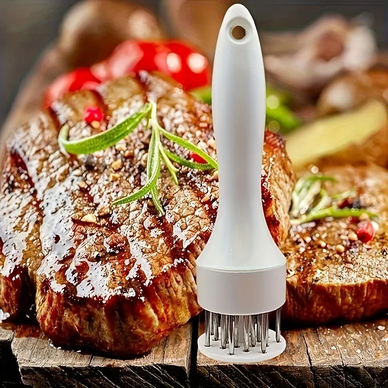 Professional Stainless Steel Meat Tenderizer, Equipped with Ultra-sharp Needles.