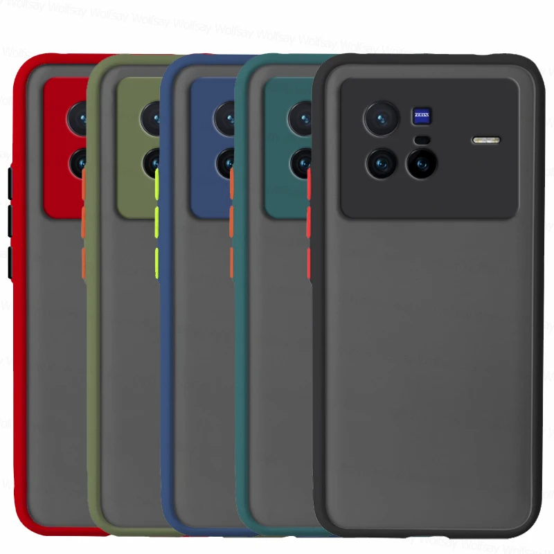 Matte PC Cover For Vivo X80 Pro Case Vivo X60 X70 X80 Pro X Note 5G Cover Shockproof TPU Protective Phone Back Case Vivo_voghion.com