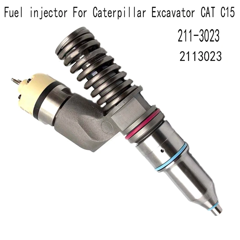

211-3023 топливный инжектор для гусеничного экскаватора CAT C15 двигатель инжектор общей топливной магистрали 2113023 запасные аксессуары