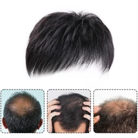 Tête de perruque à clips pour hommes, cheveux courts, blocs de remplacement supérieurs, couvrant efficacement les cheveux clairsemés 1