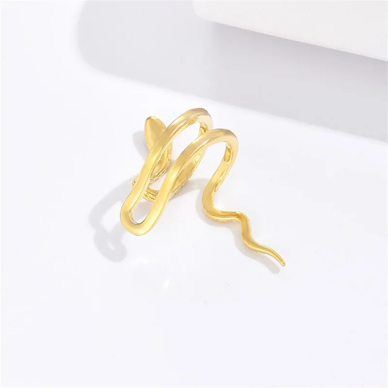 Snake-shaped Ear Clips Niche Cool Style European and American Personalized Retro Earrings