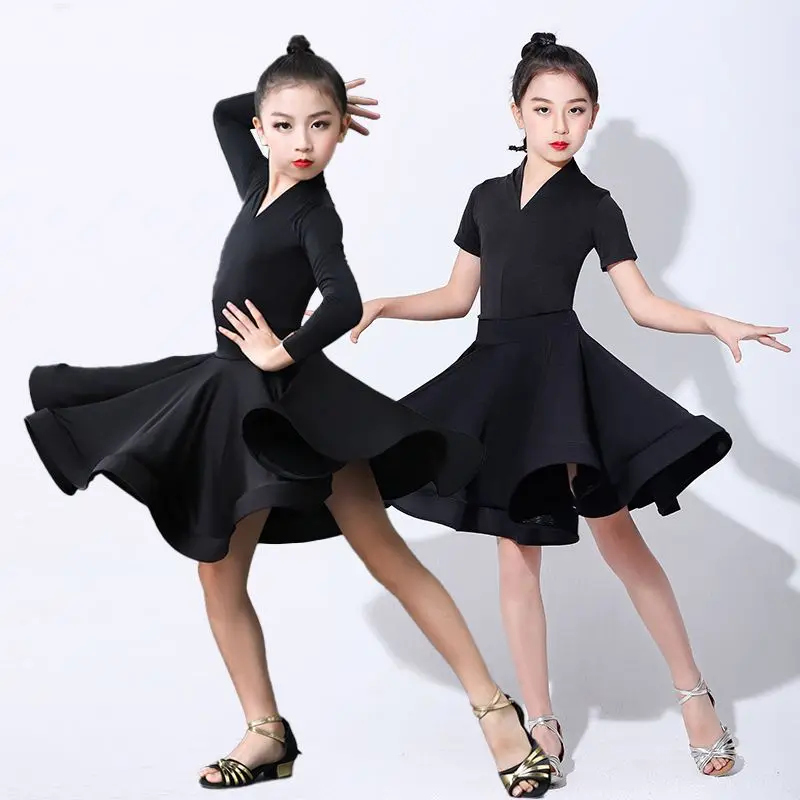 Children's Latin Dance Costume 2-piece Set dance dress