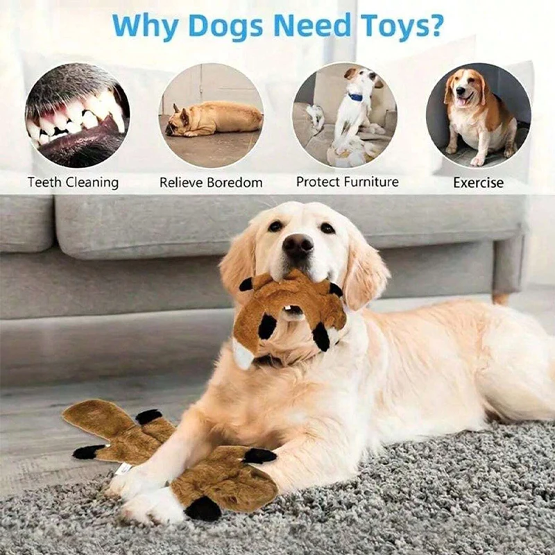 Plush Sounding Animal Dog Toy 3