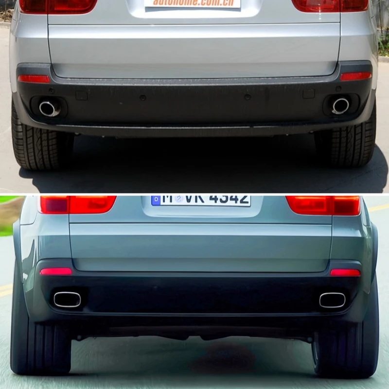 Suitable for BMW X5 square tailpipe 2008-2013 E70 exhaust pipe modification muffler tip nozzle exhaust head.